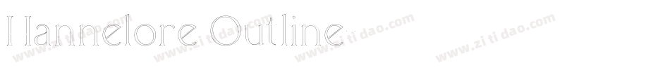 Hannelore Outline字体转换